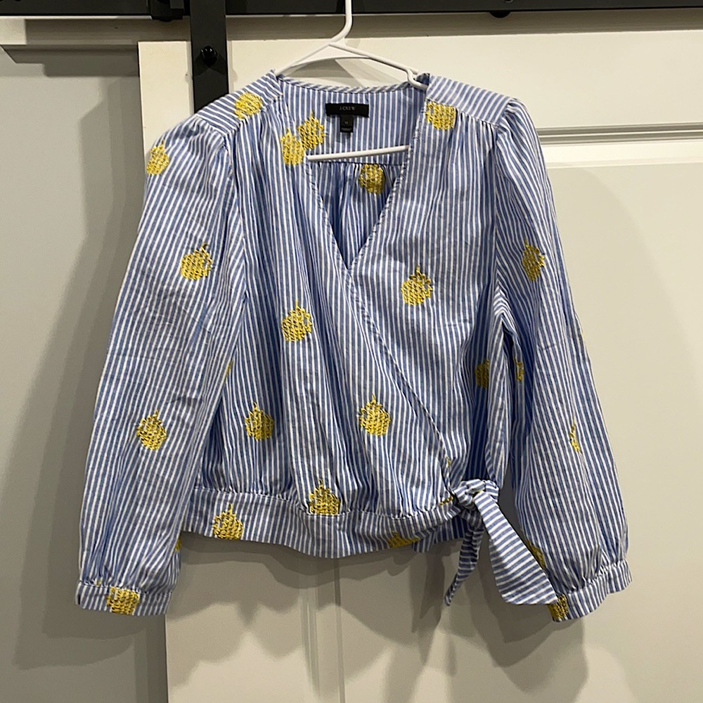 J Crew Wrap Top